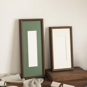 High-end Wall Hanging Frame Dark Walnut Wood