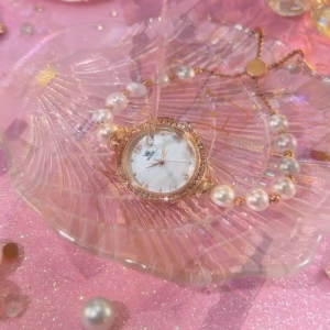 OLEVS Jam Tangan Wanita Anti Air Original Analog Elegan Perempuan Korean Style Kecil Mutiara Watch 9968