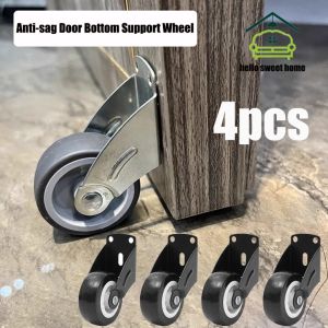 Anti-sag Door Bottom Pulley Household Wooden Door Iron Door Aluminum Alloy Door Anti-sag Translation Support Wheel Door Bottom Silent Rubber Wheel