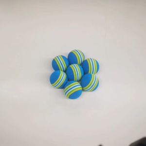 10pcs Bola Golf Bahan Busa Spons Warna Pelangi Untuk Golf Latihan