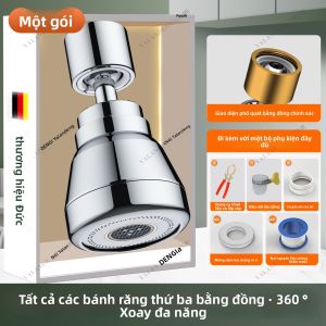 YALANDENG | Đầu Vòi Nước Chống Bắn Tăng Áp Suất với Đầu Phun Đồng và Cổng Xoay