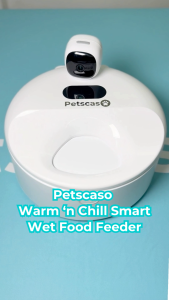 Petscaso Warm ’n Chill Smart Wet Food Feeder | Chill Preservation | Gentle Heating | HD Smart Camera