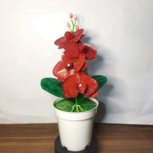 bunga anggrek daur ulang plastik keresek murah