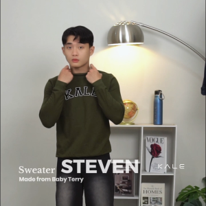 Kale Steven Sweater Baby Terry Asian Fit