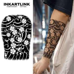 Flower Arm temporary tattoo sticker waterproof magic tattoo lasts to 15 days fake tattoo semi permanent tattoo