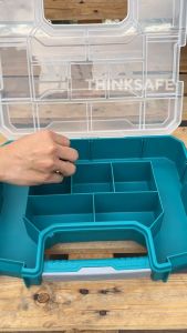 Hộp nhựa đựng linh kiện TOTAL 12 inch - 15 inch chất liệu nhựa PP vách ngăn tháo rời các hộp xếp chồng được lên nhau