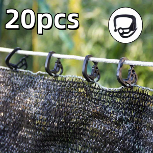 30PCS Shade Cloth Clips - Heavy Duty Hooks for Shade Net Garden Greenhouse & Outdoor Use - Adjustable & Portable​