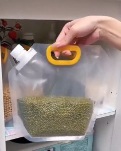 Rice Packaging Bag Grains Sealed Bag Moisture-Proof And Insect-Proof Transparent Portable Food-Grade Storage Bag 五谷杂粮收纳袋