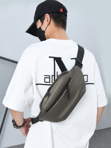 Chest Bag Crossbody Bag Mens Cycling Portable Mobile Phone Waist Bag Single-Shoulder Bag Student Running Sports Waterproof Crossbody Bag
