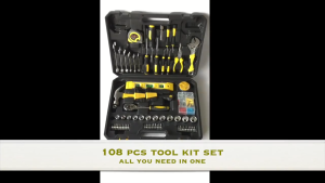 108pcs All That You Need Tool Kit Set Tools - Screwdriver Socket Hammer Wrench Ratchet