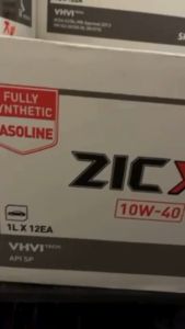 SK ZIC X7 10W40 SAE Gasoline Engine Oil 12x1L 1 Liter Box | EC Universal