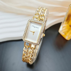 2025 Hot Women Watch Stainless Steel Strap No Fade Simple Dial Minimalist Style Luxury Gift Quartz Watch For Women Girls Gifts