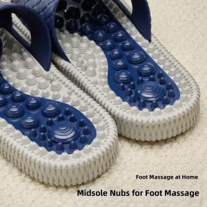 RUNROU | Anti-Slip Anti-Odor Acupressure Slippers Men