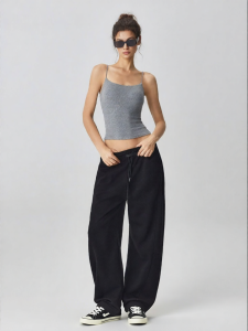 MITAOGIRL | Gym Workout Fitness Suit Women Halter Top Long Pants
