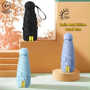 F&D Sun Umbrella Sunscreen Anti-Ultraviolet Compact Portable Sunny And Rain Dual-Use Mini Pocket Umbrella