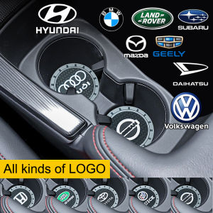 Car Water Coaster Heat Insulation Personality Creative Waterproof Soft Rubber Storage Tank Mat for Mercedes Benz CLS550 E320 E500 GLA250 A200 CLA250 C180 280C 12/16 HP