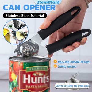 ItemMart Stainless Steel Can Opener Bottle Opener Kit kitchen tools Kitchen Craft Easy Grip