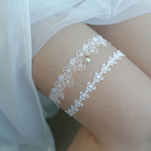 Wedding Garter Lace Garter Belt Stretch Lace Bridal Garter Floral Leg Wedding Garter For Women And Bride
