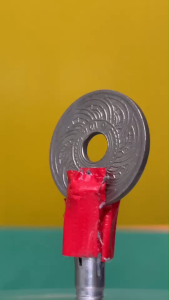 เหรียญ 10 สตางค์รูแท้ ปี ร.ศ.131 เนื้อนิเกิล สภาพผ่านการใช้งาน