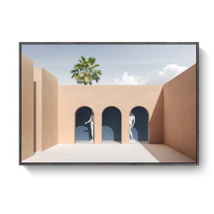 Modern Minimalist Scandinavian Geometry Abstract Landscape Art for Lobby Hotels Apartments Decor Frameless Picture
