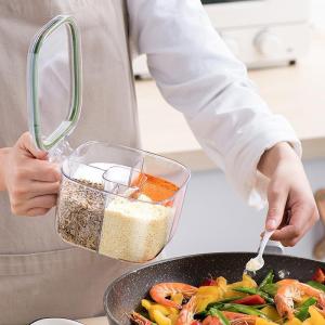 ZHENTAIYUAN | Transparent Multi-Compartment Seasoning Box