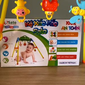 [Sato] Kệ Xúc Xắc Kệ Chữ A Cho Bé Từ 3 Tháng Tuổi Xuất Xứ Việt Nam Nhựa Cao Cấp Đồ Chơi Trẻ Em Sơ Sinh Sato034