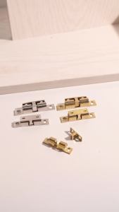 2Pcs 40/50/60mm Furniture Cabinet Door Double Ball Catch Latch Self-Locking Door Spring Clip Latch