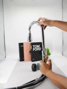 Biggers Sanitary Kran Air Kran Sink Tarik Kran Wastafel Tarik Bahan Warna Silver JS-38