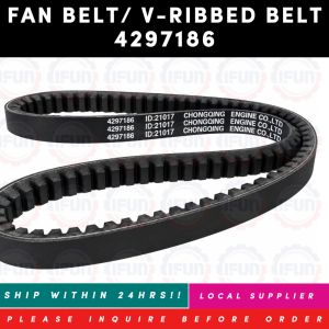 FAN BELT 4297186 V-RIBBED BELT 4296936 10PK2720 ENGINE BELT [EPDM GOOD QUALITY] [LIMITED STOCK. READY TO SHIP WITHIN 24HRS.] FOR CUMMINS NT855 COMPATIBLE: 4296936 10PK2720