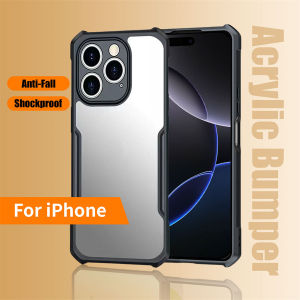 Chất liệu acrylic Bốn góc chống rơi trường hợp điện thoại For iphone 16 15 plus 14 pro max 13 pro 12 mini 11 X XS XR XS Max 6 6s 7 8 plus Nắp lưng