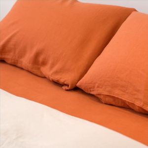 KAPAS LIVING | Bolstercase | 100% French Linen | Soft & Breathable | Fits 37cm X 107cm