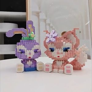 Mô hình Lego đáng yêu Thỏ Stella Lou Cáo Lina Bell có đèn - Quà tặng ý nghĩa Trang trí bàn học Decor làm việc/ Lego Thỏ Stella