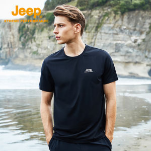Jeep | Jeep Outdoor Mens T-Shirt Quick Dry Breathable Lightweight Round Neck Short Sleeve Sport Fitness Casual Ultra-Light Windproof