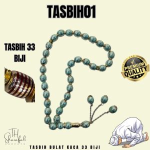 Mini Tasbih 22/33/99 Beads – Marble and Striped Islamic Prayer Beads for Dhikr & Solat