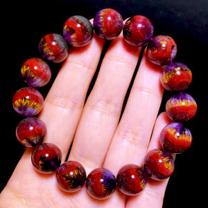 Natural Aurora 23 Purple Titanium Bracelet Pyramid Yellow Board Titanium Crystal Four Color Body Hand Chain Fashion Jewelry