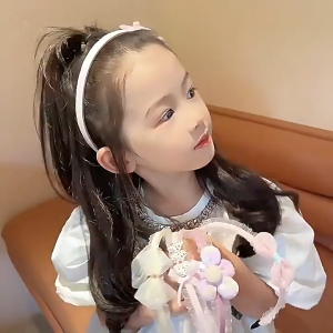 Bando Anak Model Pita Aksesories Rambut Cantik Bunga Gaya Korea Bandana Anak Bahan Lace Headband Hairband Ribbon Aksesories Fashion BRG