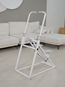 Máy tập thể dục leo núi đa năng cao cấp Máy leo bậc thang tại nhà gấp gọn khung thép có đồng hồ bấm giờ đi kèm