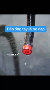 Đèn Ống Tay Lái Xe Đạp cho đường kính lỗ 15-23mm Sạc Type-C 6 Màu An Toàn Ban Đêm - MLH