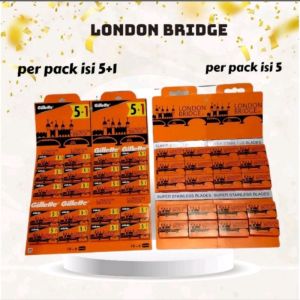 silet cukur london bridge gillette original stainless isi 120