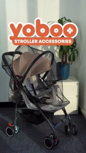 Yoboo Mosquito Net for Stroller | Full Coverage | Universal Fit | Two-way Opening | Honeycomb Mesh