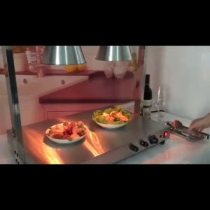 SUPOL Commercial Food Warmer Lamp Buffet Table Warming Lamp Marble Food Warmer Heating Lamp Buffet Food Warmer Food Lamp Warmer Food Lamp