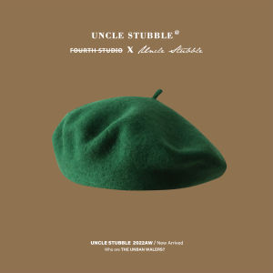 Sales Volume Product/Pure Color Wool Beret Girls Winter All-Matching Beret Japanese Style Artistic Vintage Painter Hat