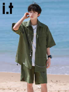 izzue | Workwear Style Summer Light Loose Leisure Suit