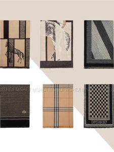 Luxurious Italian Style Scarf Collection Sample Room Bedroom Display Wardrobe Soft Decoration Accessories Traditional Chinese Art