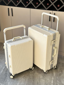 Kangaroo Fashionable Lightweight Travel Suitcase with Wide Pull Rod for Women 20 Inch Check-In Baggage Polyester Lining