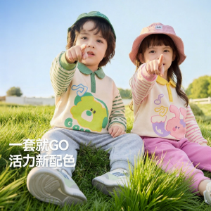 DUDUJIA | Bộ Quần Áo Trẻ Em Hình Hoạt Hình Cho Mùa Thu