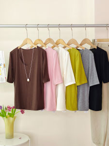 XIAOER | Breathable Comfort T-shirt Silky Modal & 30 Wool