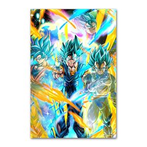 Bandai | Oil Painting by Number Kit Dragon Ball Goku Gohan Vegeta Piccolo Frieza Anime Canvas Wall Art for Adults DIY Home Decor Gift
