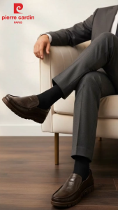 Giày lười  nam Pierre Cardin chất liệu da bò nhập khẩu cao cấp đế cao su chống trơn trượt bảo hành 12 tháng - PCMFWL 714