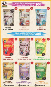 COMBO 9 VỊ BÁNH ĂN DẶM PAPAFOOD PAPAPUFFS - 100% Ngũ Cốc Hữu Cơ - CHO BÉ DỊ ỨNG ĐẠM SỮA BÒ & CHÀM SỮA - Gói 30G